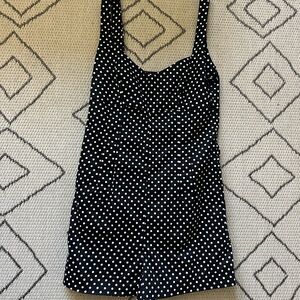 Zara Black and White Polka Dot romper